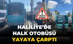 Şanlıurfa Haliliye'de Halk Otobüsü Kadın Yayaya Çarptı