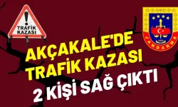 Akçakale'de Trafik Kazası: Takla Atan Araçtan 2 Kişi Sağ Çıktı