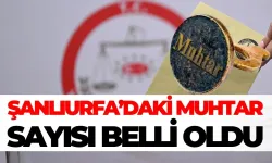 Şanlıurfa’daki Muhtar Sayısı Belli Oldu