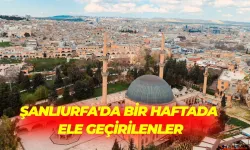 Şanlıurfa'da Bir Haftada Ele Geçirilenler