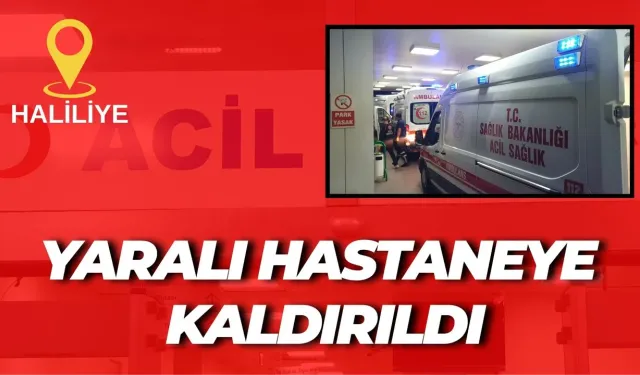 Şanlıurfa Haliliye’de Gece Saatlerinde Kaza: Yaralı Hastaneye Kaldırıldı