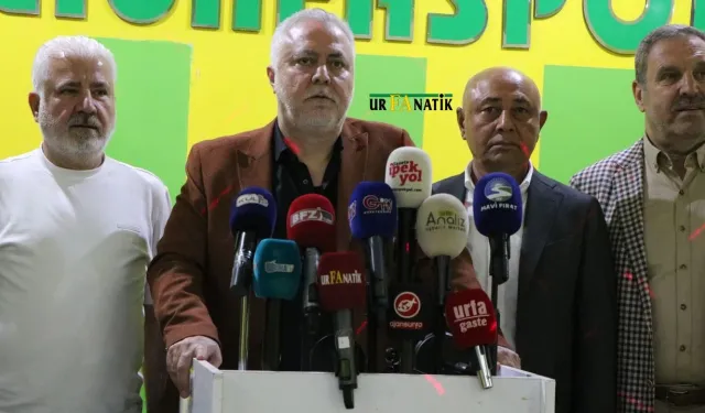 Şanlıurfaspor Başkanı Kemal Saraçoğlu’ndan Dikkat Çeken Açıklama: “Zeytin Dalı Uzatıyoruz”