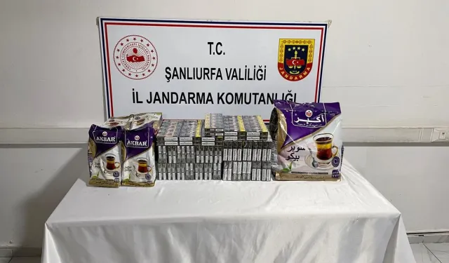 Şanlıurfa'da Kaçak Çay Ve Sigara Yakalandı