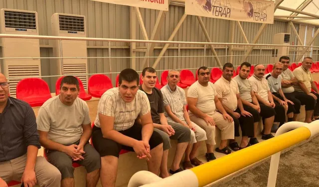 Şanlıurfa'da Özel Bireyler At Terapi İle Stres Attı