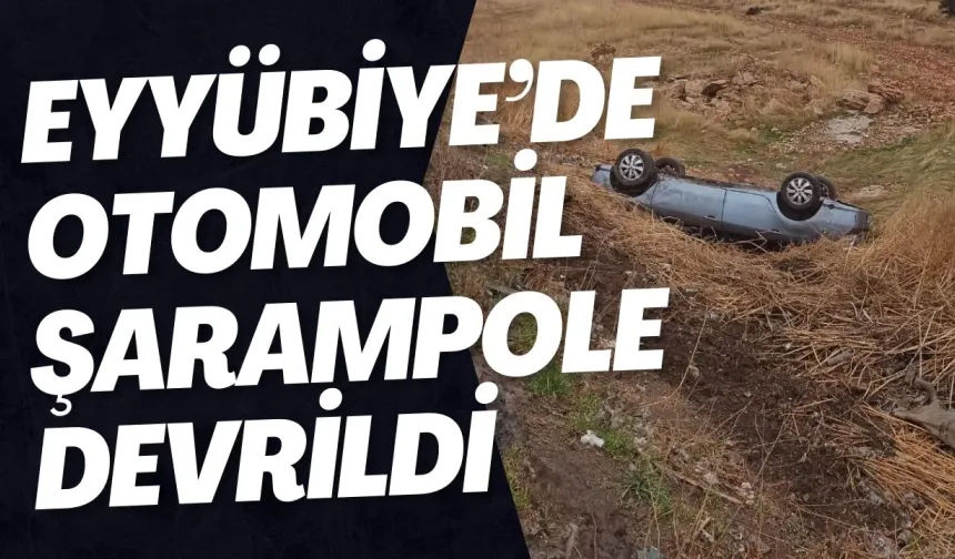 Eyyübiye’de Otomobil Şarampole Devrildi: 4 Yaralı