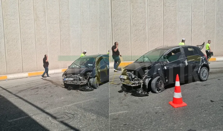 Karaköprü’de Teker Patladı, Sürücü Ölümden Döndü