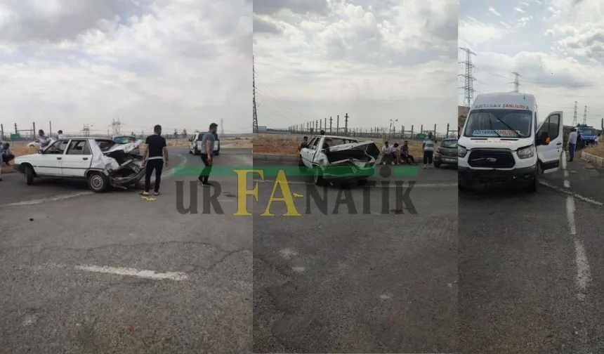 Şanlıurfa'da Yolcu Dolu Minibüs İle Otomobil Çarpıştı 2 Kişi Yaralandı